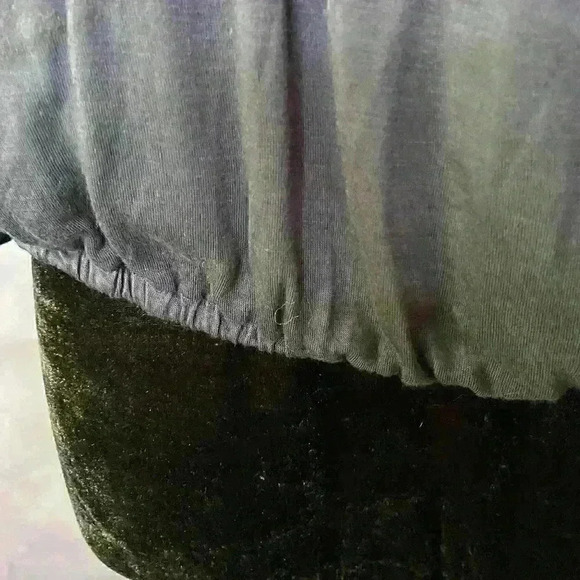 MICHAEL Kors scoop neck 3/4 sleeve peasant blouse - Picture 3 of 8